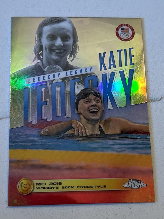 2024 Topps Chrome US Olympic and Paralympic Hopefuls Katie Ledecky Legacy #KL-5