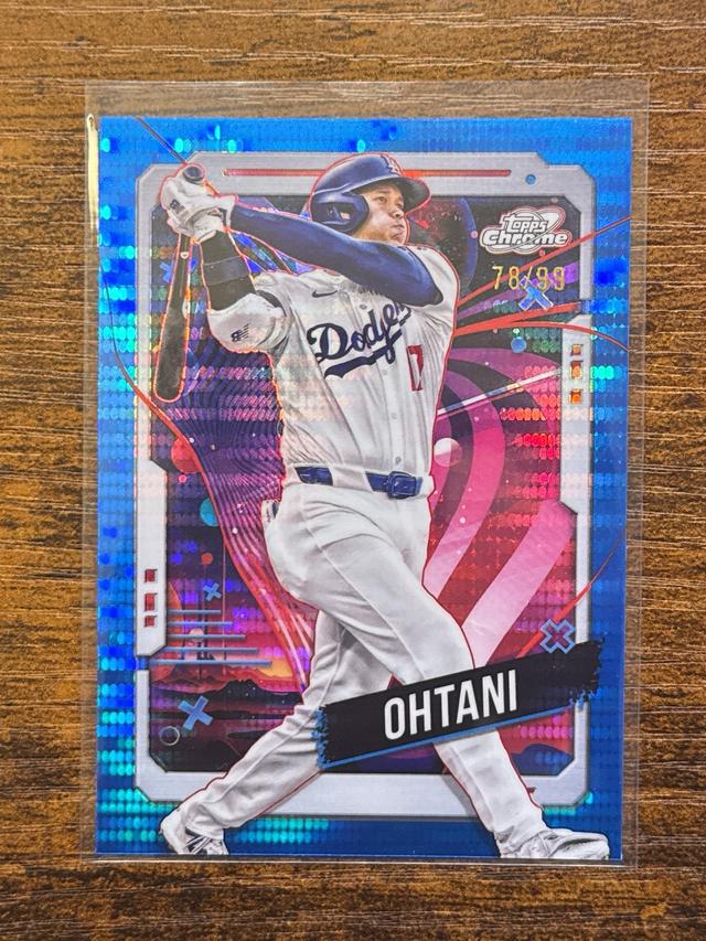 2024 Topps Cosmic Chrome Shohei Ohtani ﻿Color Match Blue Moon Refractors /99