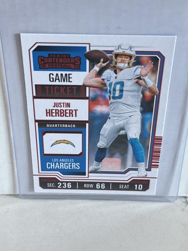 2023 Panini Contenders Justin Herbert Ticket Stub  #59