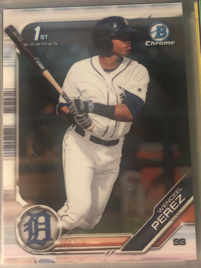 2019 Bowman Chrome Wenceel Perez BOWMAN CHROME PROSPECTS #BCP-216