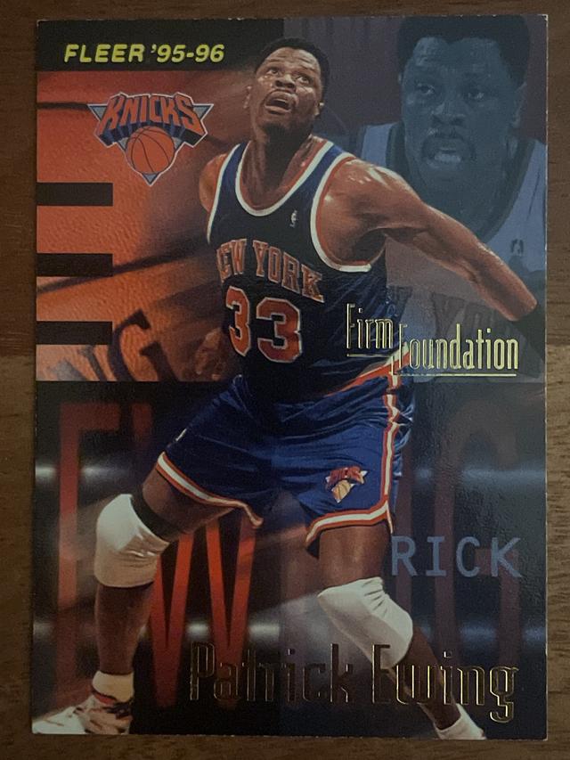 1995-96 Fleer Basketball Patrick Ewing ﻿Firm Foundation #337