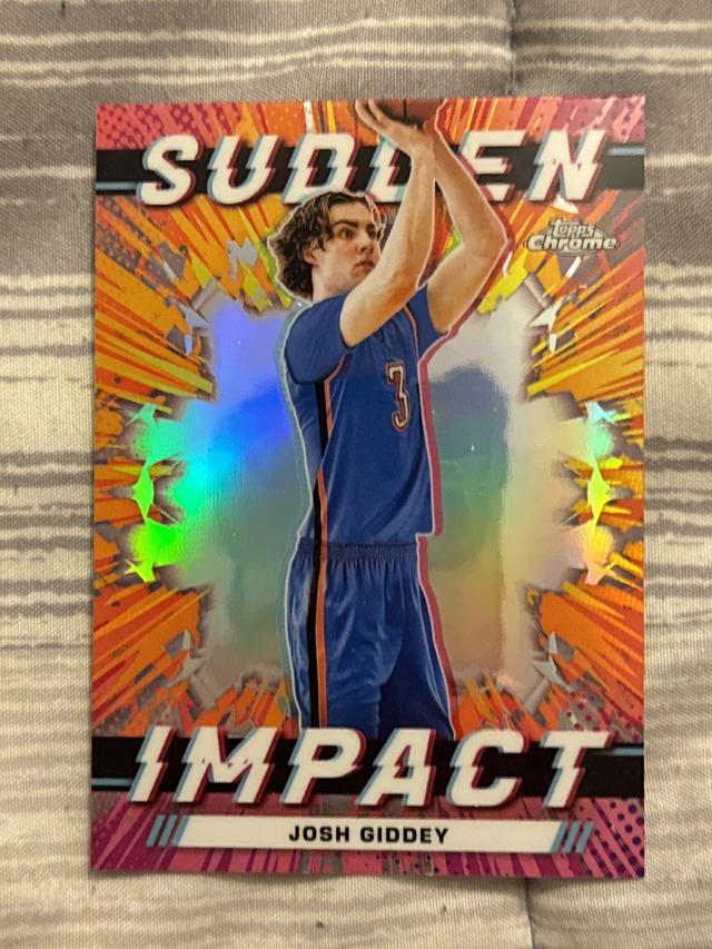 2023-24 Topps Chrome Basketball Josh Giddey Oklahoma City #SI-12