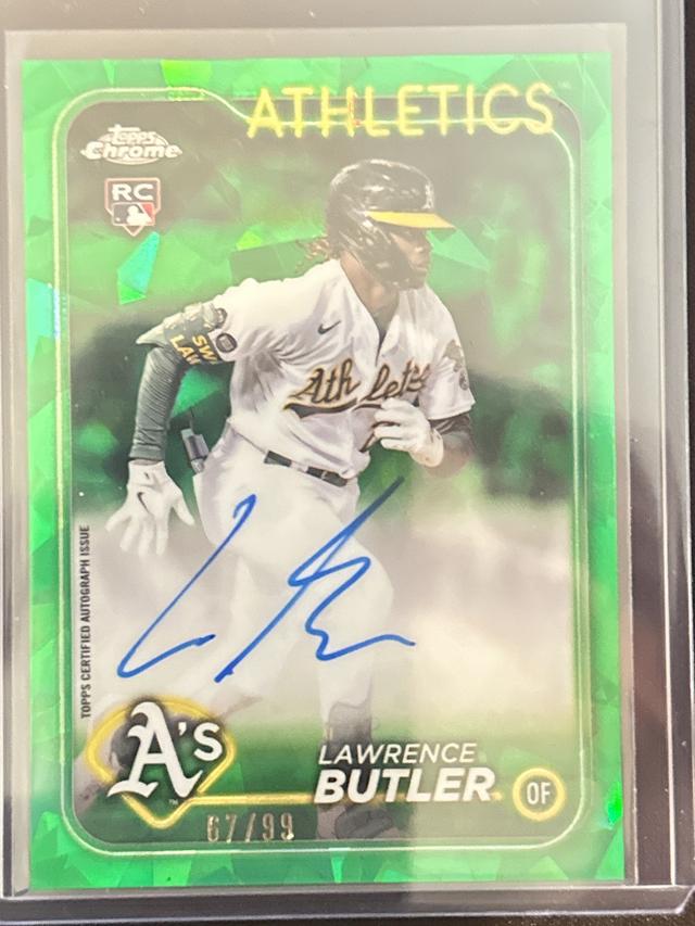 2024 Topps Chrome Sapphire Lawrence Butler Autographs #CSA-LB