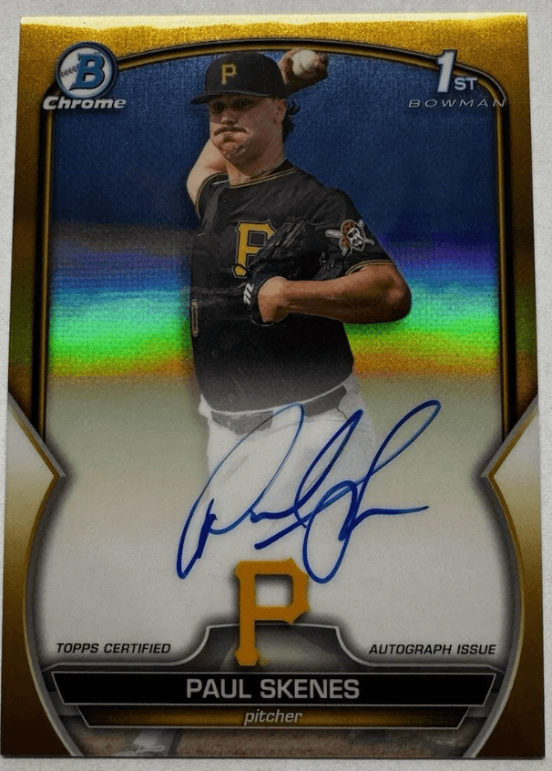 2023 Bowman Draft Paul Skenes Chrome Prospect Autographs /50 #CDA-PS