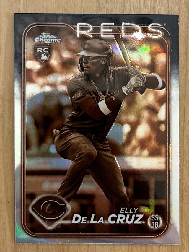 2024 Topps Chrome Elly De La Cruz ﻿Base Set Sepia Refractors #44