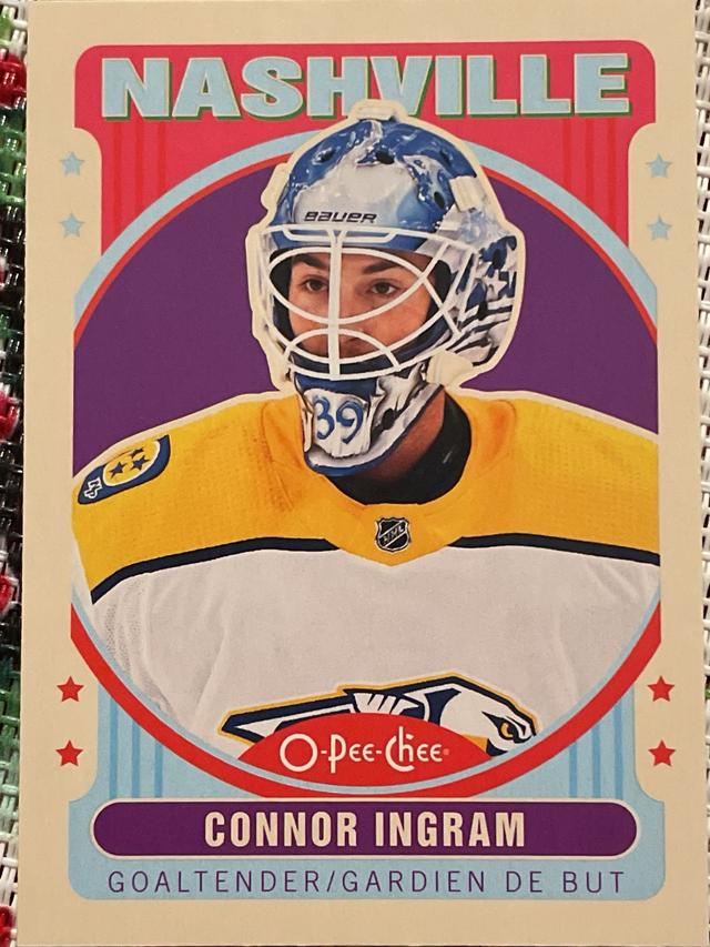 2021-22 O-Pee-Chee Hockey Connor Ingram OPC Retro Set #190