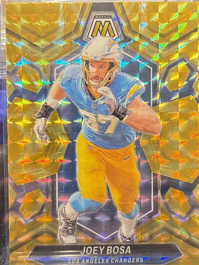 2024 Panini Mosaic Football Joey Bosa ﻿Base Set Yellow Reactive #124