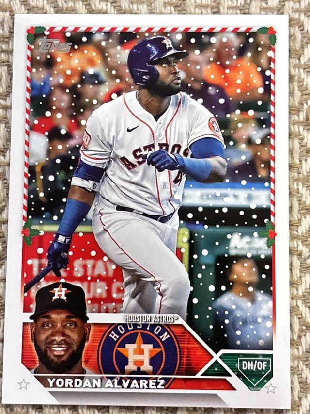 2023 Topps Holiday Yordan Alvarez BASE CARDS #H160