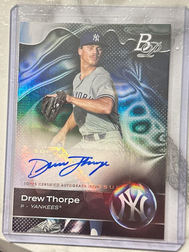 2023 Bowman Platinum Drew Thorpe TOP PROSPECTS AUTOGRAPH VARIATION #TOP-10