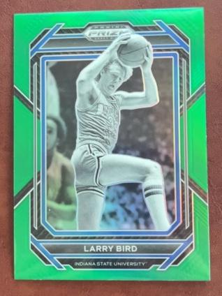 2023-24 Panini Prizm Draft Picks Larry Bird Base Set Green #95