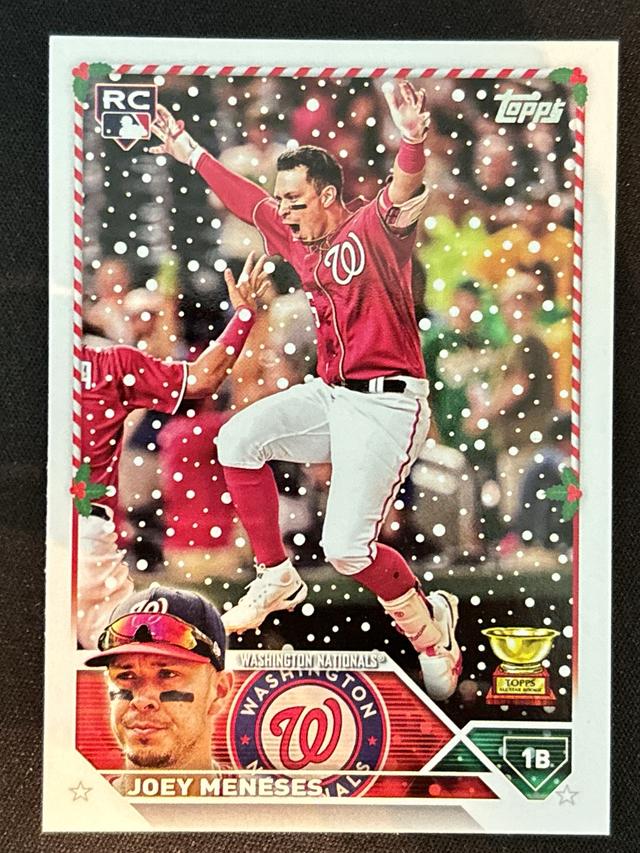 2023 Topps Holiday Joey Meneses BASE CARDS #H80