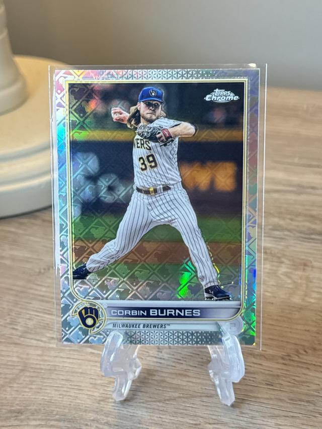 2022 Topps Chrome Logofractor Corbin Burnes Base Set #56