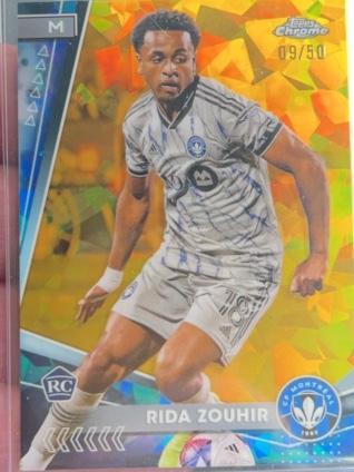 2024 Topps Chrome Sapphire MLS Rida Zouhir ﻿Base Set Gold /50 #187