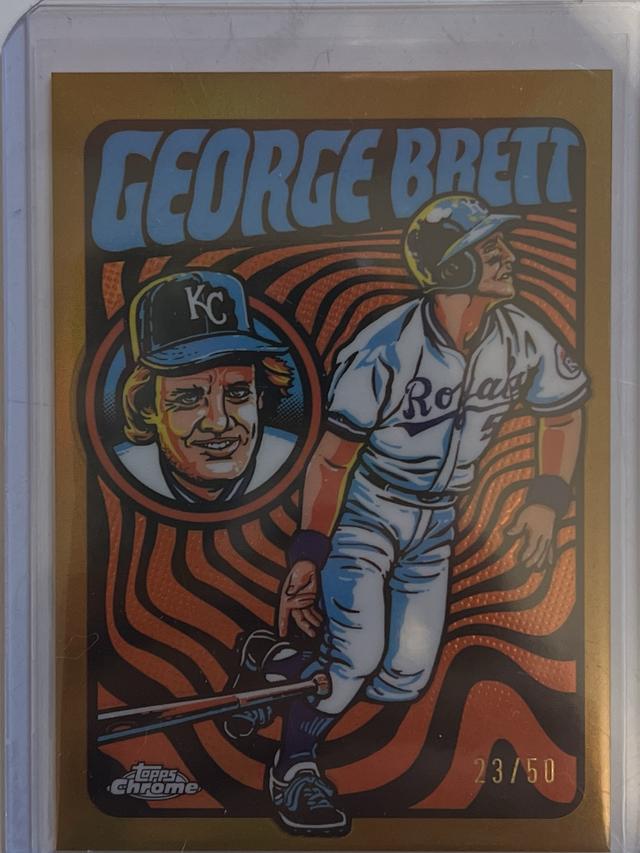 2024 Topps Chrome George Brett Gold Refractors /50 #UV-10