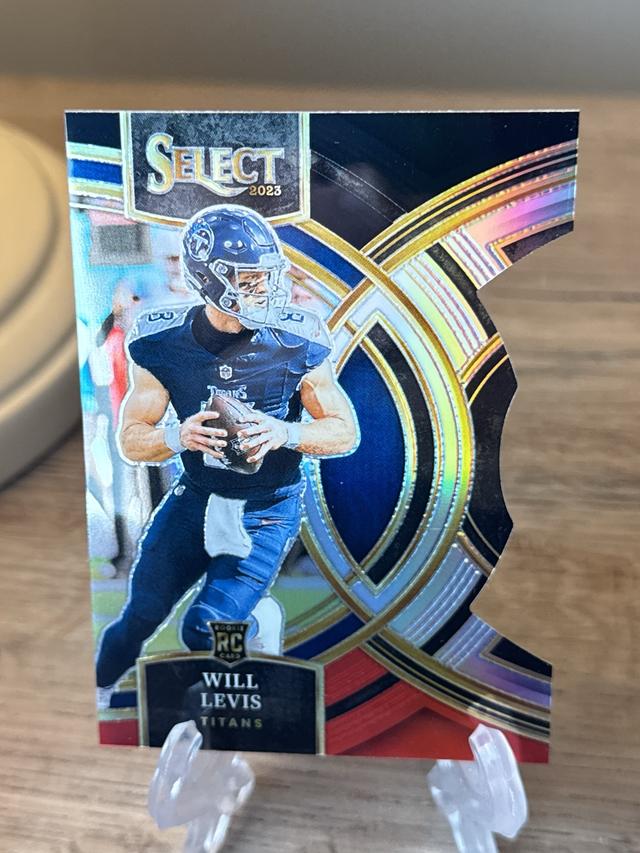 2023 Panini Select Will Levis Premier Level Black/Red Prizm Die #148