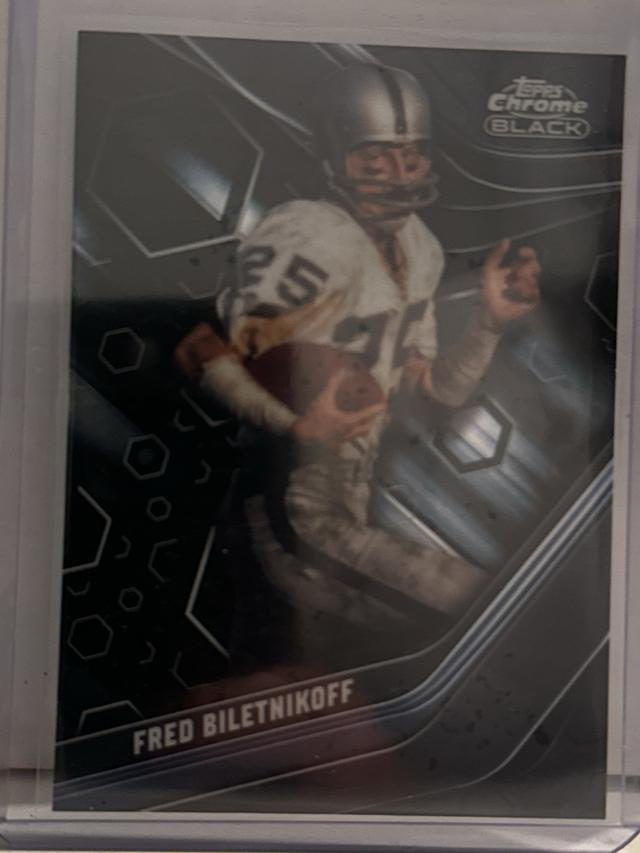 2023 Topps Composite Fred Biletnikoff Topps Chrome Black #137