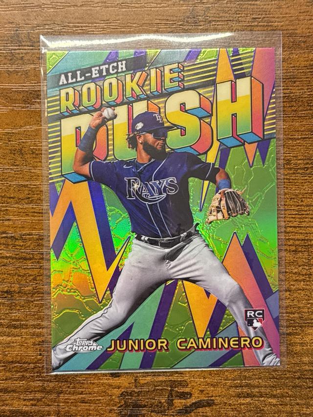 2024 Topps Chrome Junior Caminero All Etch Rookie Rush #CERR-12 RC Rays