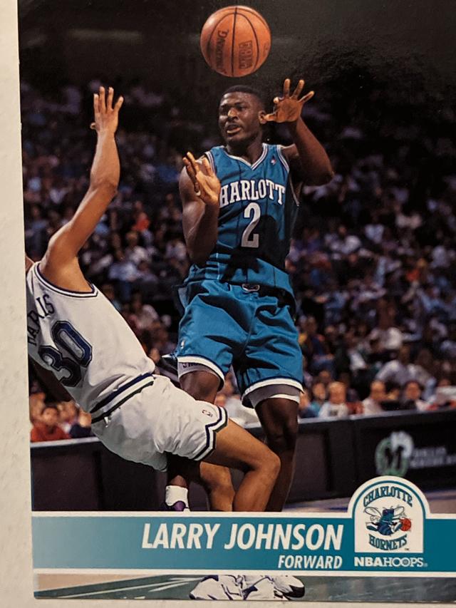 1994-95 Hoops Basketball Larry Johnson ﻿Base #21