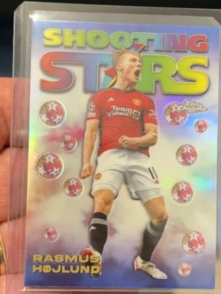 2023-24 Topps Chrome UEFA Rasmus Højlund 1998 Shooting Stars #98-10