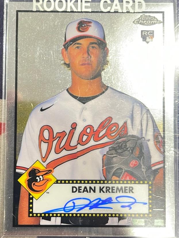 2021 Topps Chrome Platinum Dean Kremer AUTOGRAPH CARDS #PA-DK