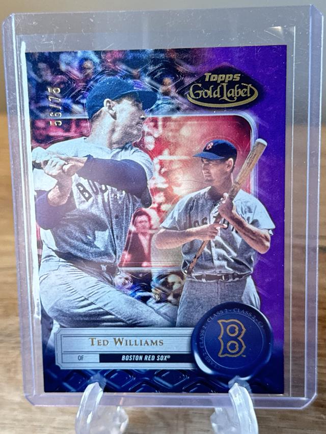 2022 Topps Gold Label Ted Williams Class 2 Purple /75 #40