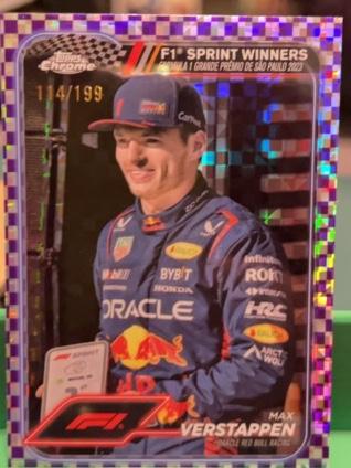 2024 Topps Chrome Formula 1 Max Verstappen Sprint Winners #153