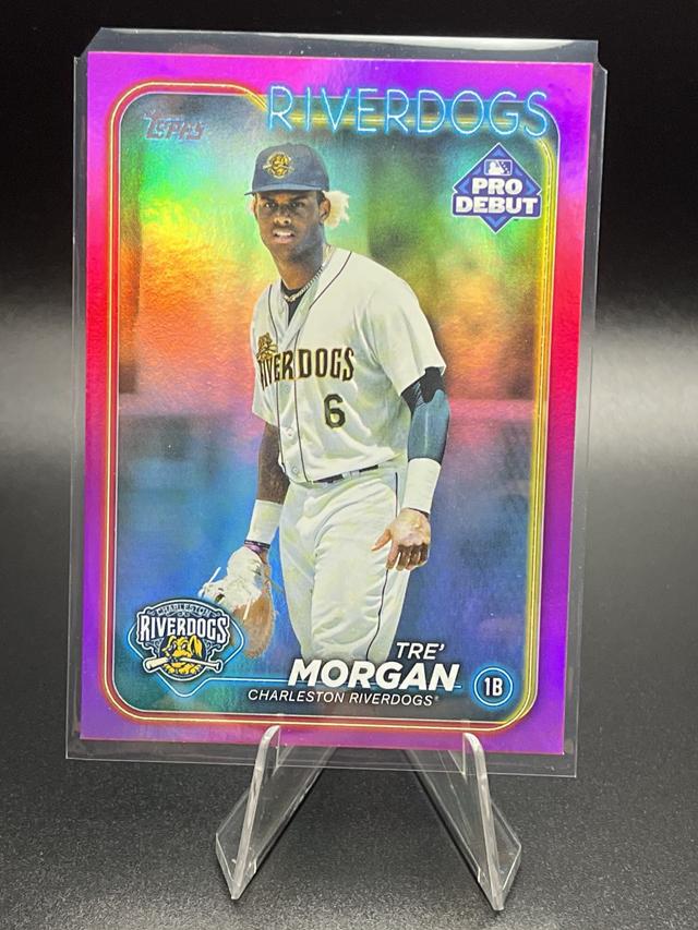 2024 Topps Pro Debut Tre' Morgan ﻿Base Set Fuchsia Foil /199 #PD-18