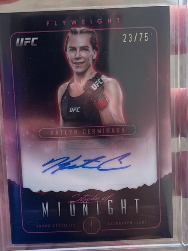 2024 Topps Midnight UFC Katlyn Cerminara /75 #SMA-KCN