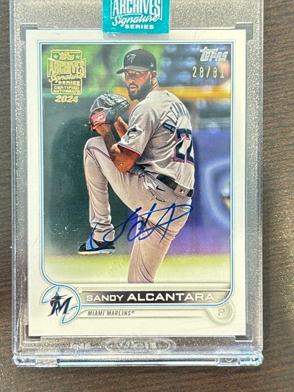 2022 Topps Series 2 Sandy Alcantara BASE #606