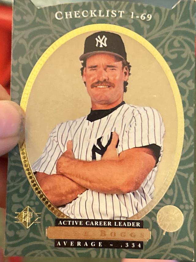 1995 Upper Deck SP Wade Boggs Checklist Base Set #25