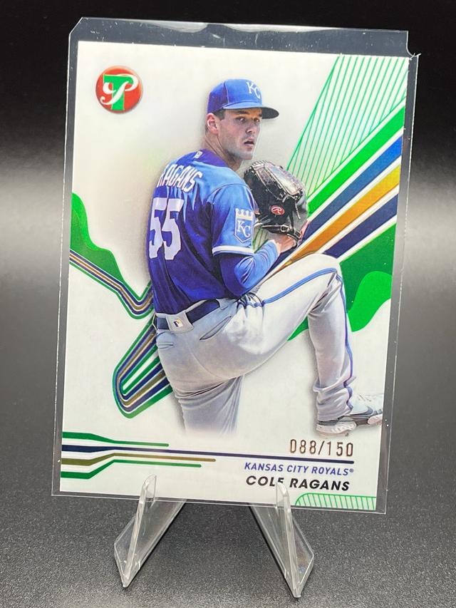 2024 Topps Pristine Cole Ragans ﻿Base Set Green Refractor /150 #183