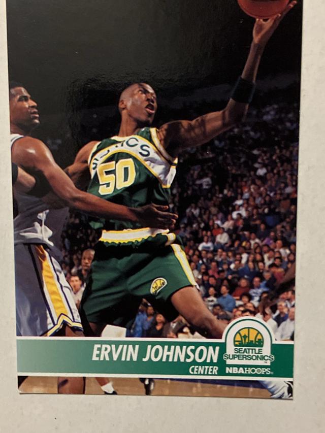 1994-95 Hoops Basketball Ervin Johnson ﻿Base #199