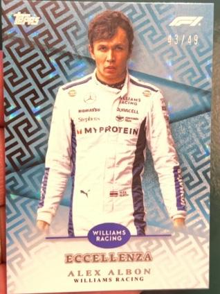 2024 Topps Eccellenza Formula 1 Racing Alex Albon ﻿Eccellenza /49