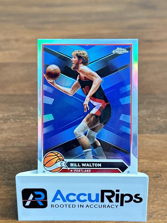 2023-24 Topps Chrome Basketball Bill Walton ﻿Base Set Refractors #94