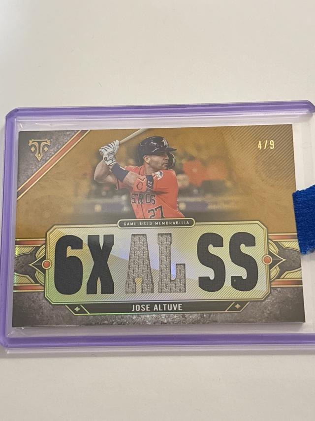 Jose Altuve 2024 Topps Triple Threads Relics /9 #TTR-JOA Astros 