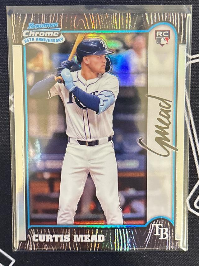 2024 Bowman Chrome Curtis Mead 1999 25th Anniversary #BC25-9 Rays Rookie RC