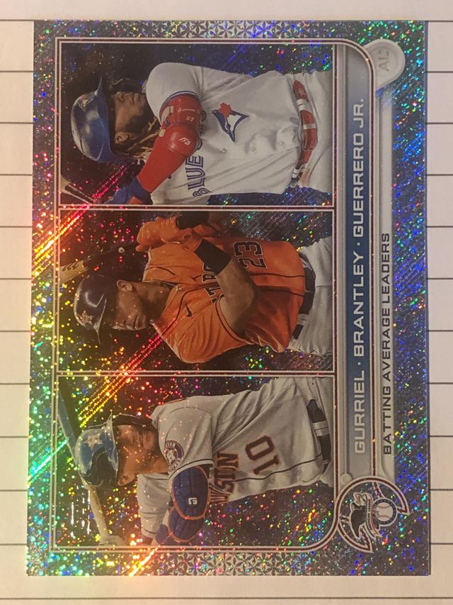 2022 Topps Complete Factory Set Gurriel/Brantley/Guerrero Jr. Retail Foilboard