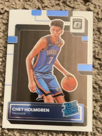 2022-23 Donruss Optic Chet Holmgren Base Rated Rookie Set #208