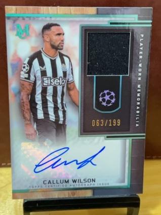 2023-24 Topps Museum Collection UEFA Champions League Callum Wilson Autograph