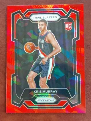 2023-24 Panini Prizm Kris Murray ﻿Base Set Red Ice Prizms #142