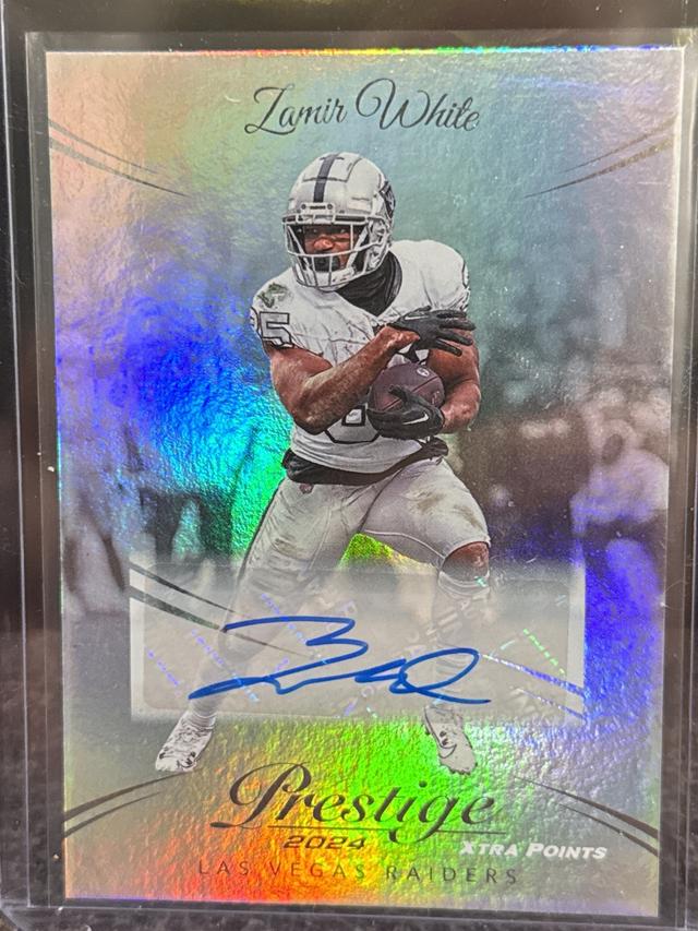 2024 Panini Prestige Football Zamir White Base Xtra Points Signatures Raiders