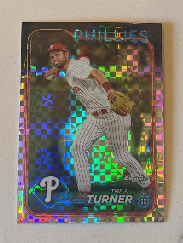 2024 Topps Chrome Trea Turner ﻿Base Set X-Fractors #169