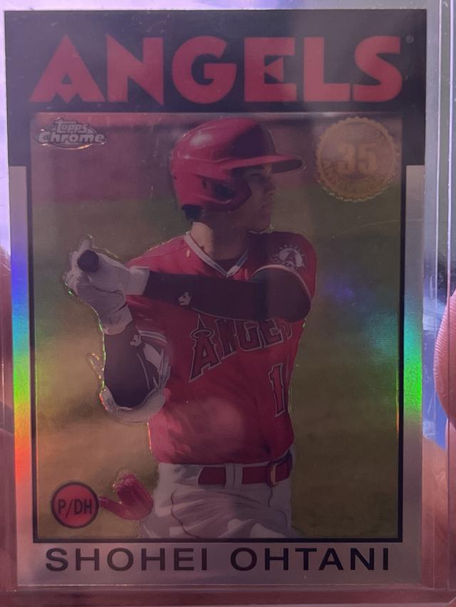 2021 Topps Chrome Shohei Ohtani 1986 TOPPS BASEBALL #86BC-9