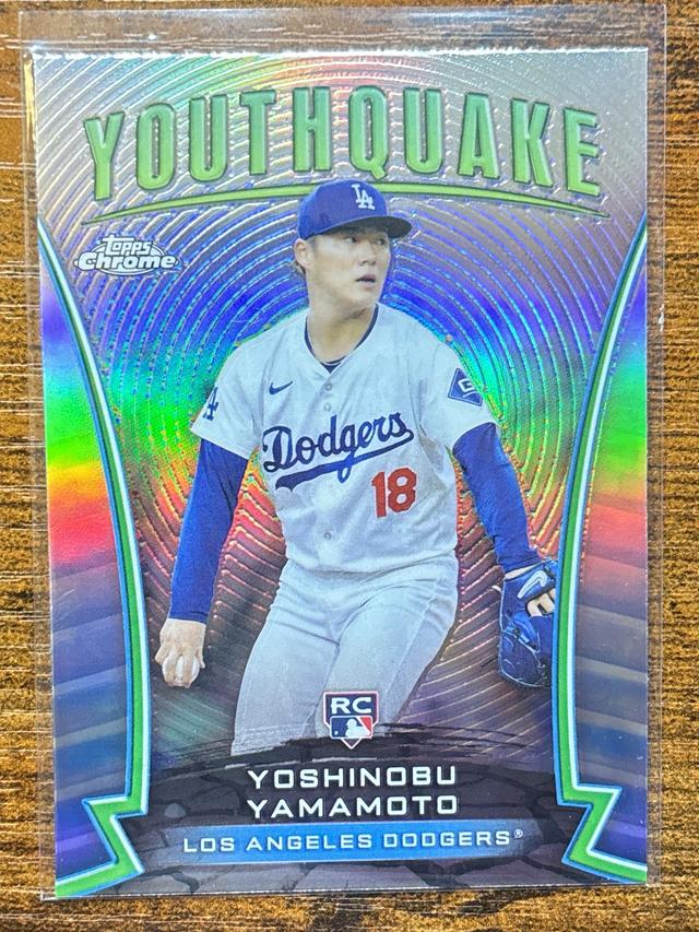 2024 Topps Chrome Update Yoshinobu Yamamoto Youthquake #YQ-53 Rookie RC