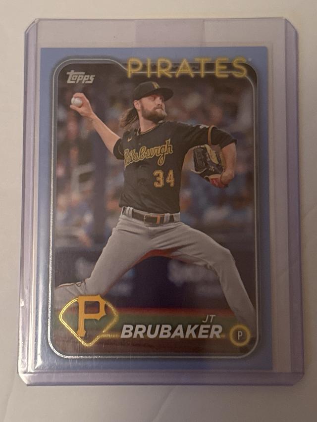 2024 Topps Series 2 JT Brubaker BASE SET Father’s Day Powder Blue /50 #635