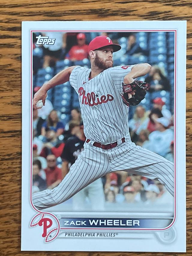 2022 Topps Factory Team Sets Zack Wheeler Base Set #PHI-7