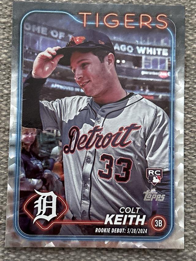 2024 Topps Update Series Colt Keith Golden Mirror Image Variations #US192