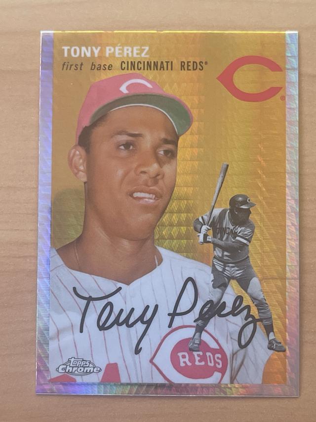 2023 Topps Chrome Platinum '54 Tony Pérez Base #489