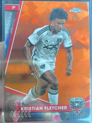 2024 Topps Chrome Sapphire MLS Kristian Fletcher Orange /25 #65