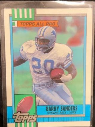 1990 Topps Football Barry Sanders ﻿Base #352